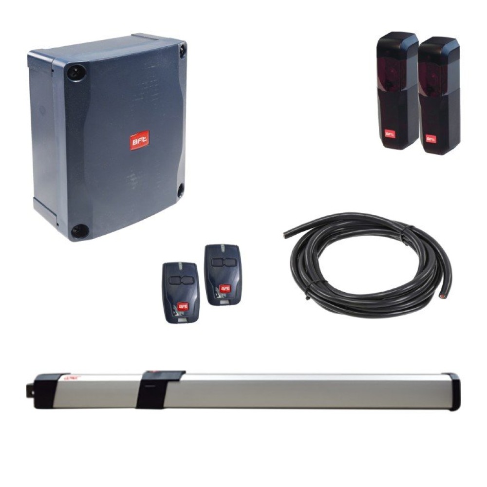 Kit Motorisation Portail Battant BFT Giuno Ultra BT A20 – 24V – Pour Vantaux Jusqu'à 2m Et 300kg