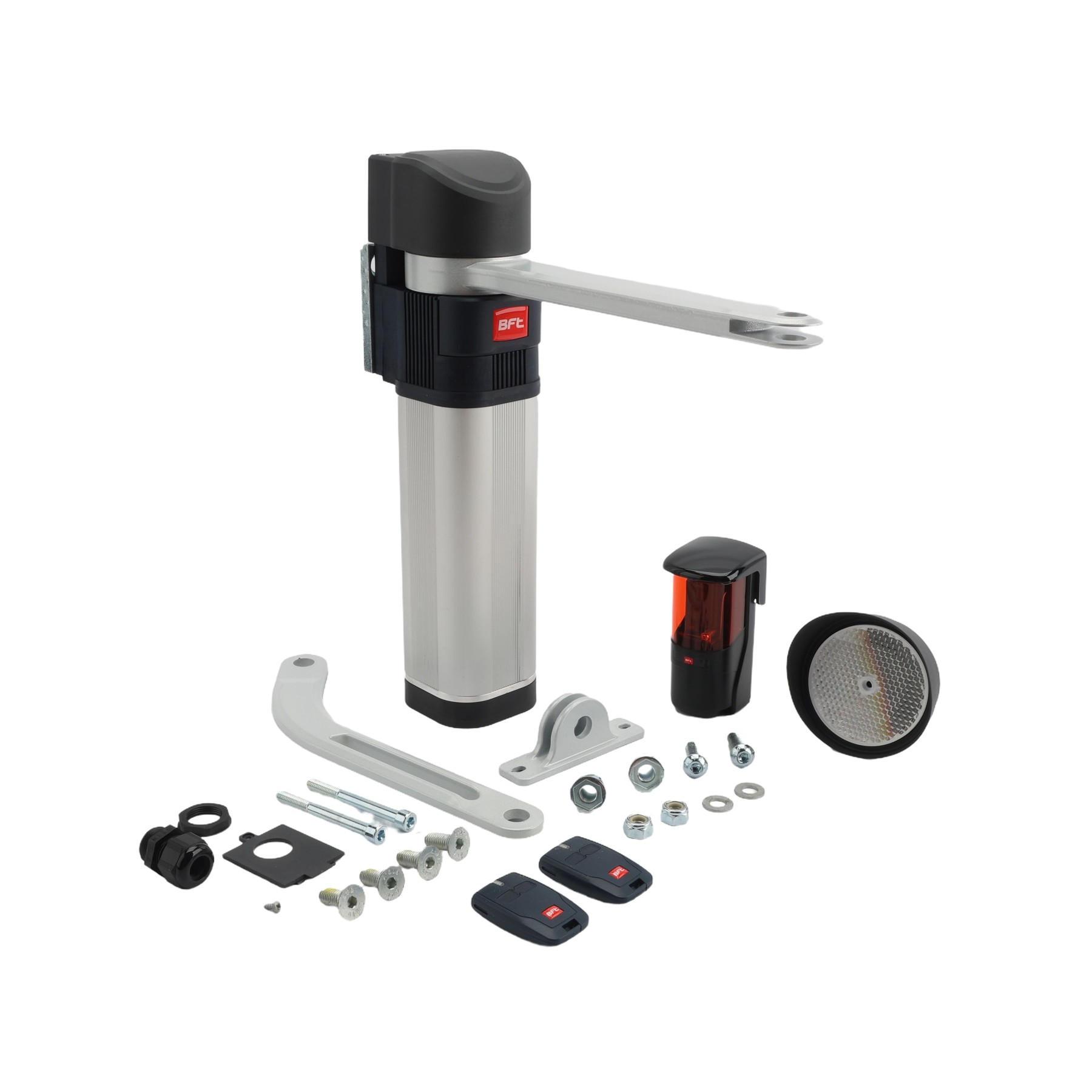 BFT E5 BT A12 UL Pedestrian Swing Gate Opener Kit for Single Doors ...
