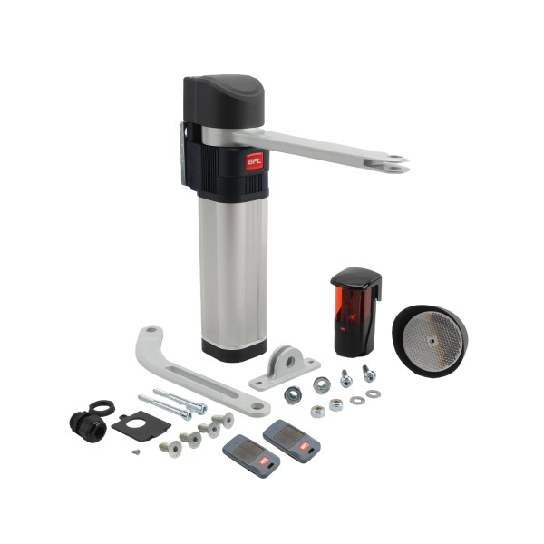 BFT E5 BT A12 UL Pedestrian Swing Gate Opener Kit for Single Doors - 2618083 (Default)