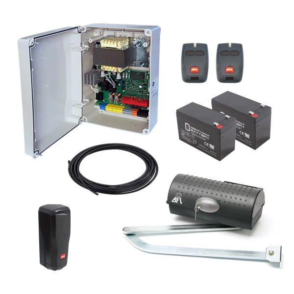 BFT Igea Swing Gate Opener BT UL Kit w/ Emergency Backup Batteries - KIGEAUL-S-LE (Swing Operators)