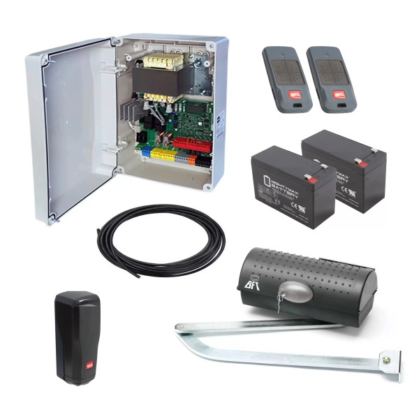 BFT Igea Swing Gate Opener BT UL Kit w/ Emergency Backup Batteries - KIGEAUL-S-LE (Swing Operators)