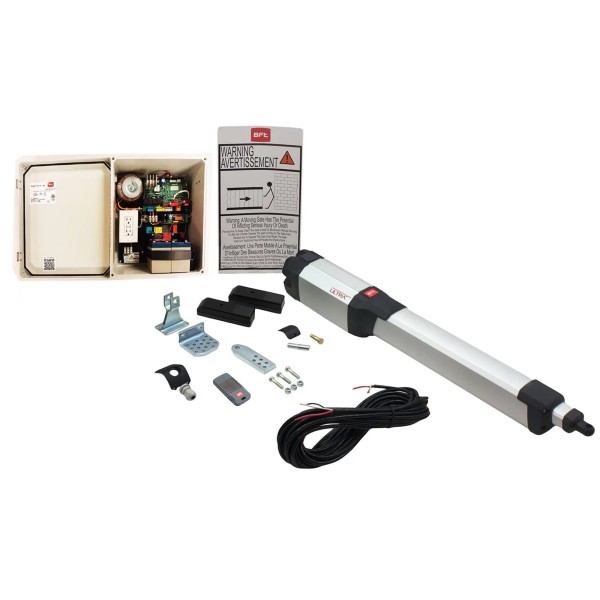BFT Kustos BT L Single Swing Gate Opener Kit, Battery Back-Up (Large Enclosure) - KLEBR93531704 (Swing Operators)