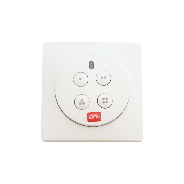 BFT Wall Mount Mime Pad (4 Buttons) 4-Channel Wall-Mounted Radio Control With Rolling Code - P121029 