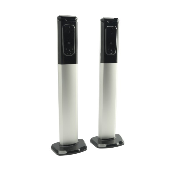 BFT Aluminum Post Pair For Mounting THEA/DESME/COMPACTA Series Photocells - P903028