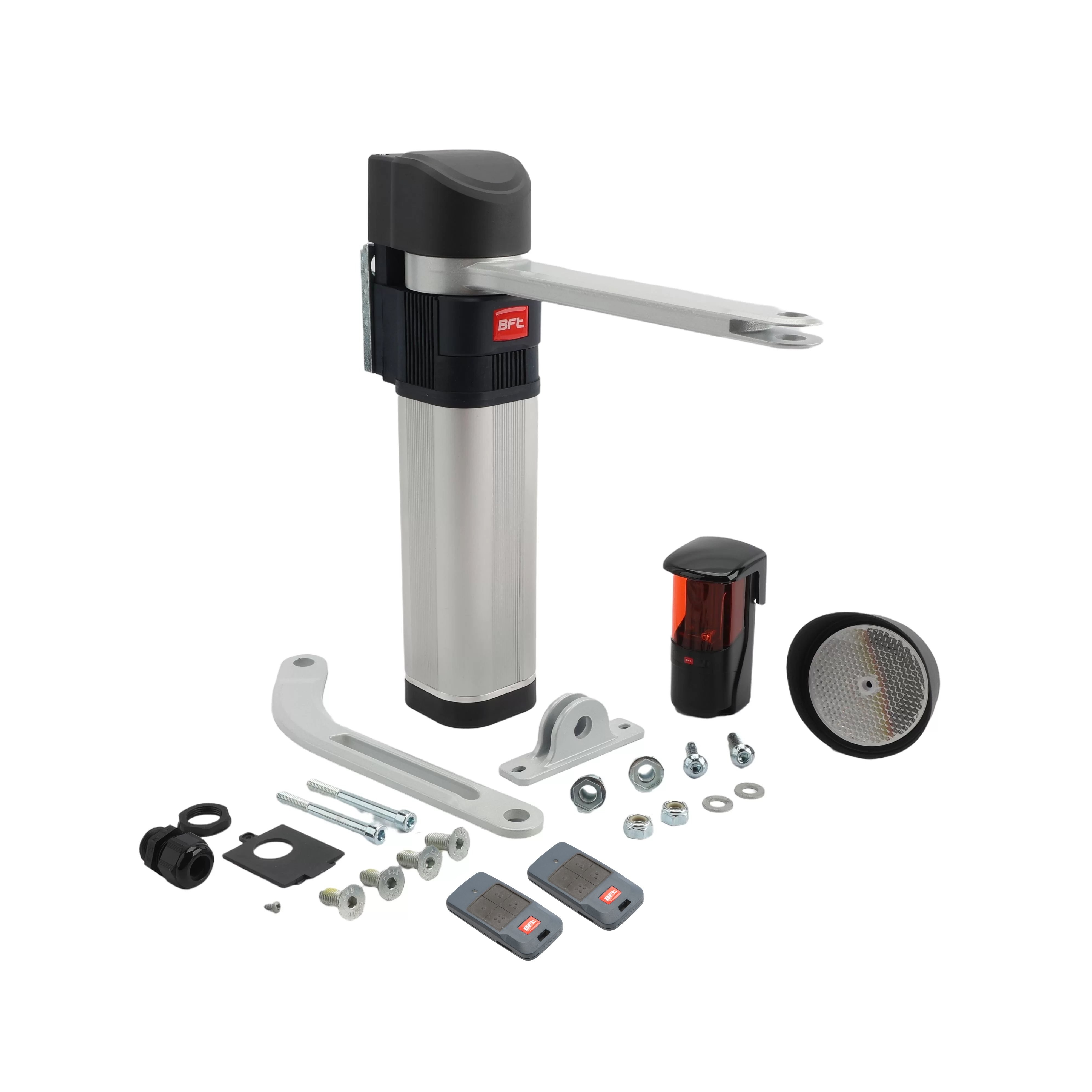 BFT E5 BT A12 UL Pedestrian Swing Gate Opener Kit for Single Doors ...