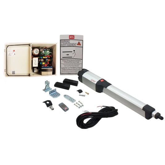 BFT Kustos BT L Single Swing Gate Opener Kit, Battery Back-Up (Large Enclosure) - KLEBR93531704 (Swing Operators)