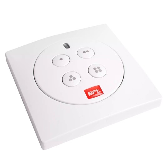 BFT Wall Mount Mime Pad (4 Buttons) 4-Channel Wall-Mounted Radio Control With Rolling Code - P121029 