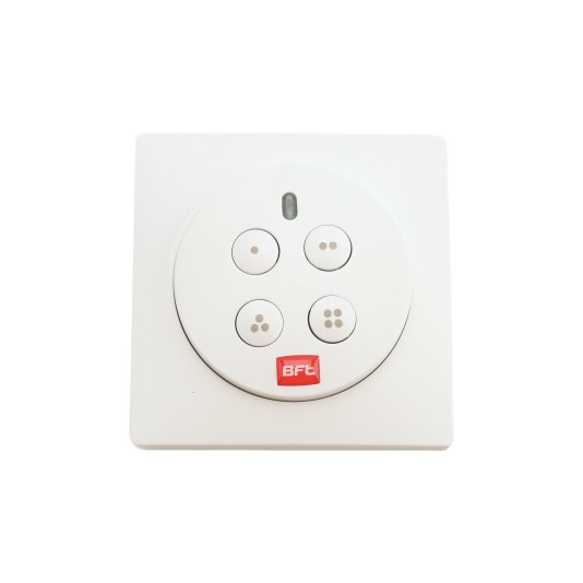 BFT Wall Mount Mime Pad (4 Buttons) 4-Channel Wall-Mounted Radio Control With Rolling Code - P121029 