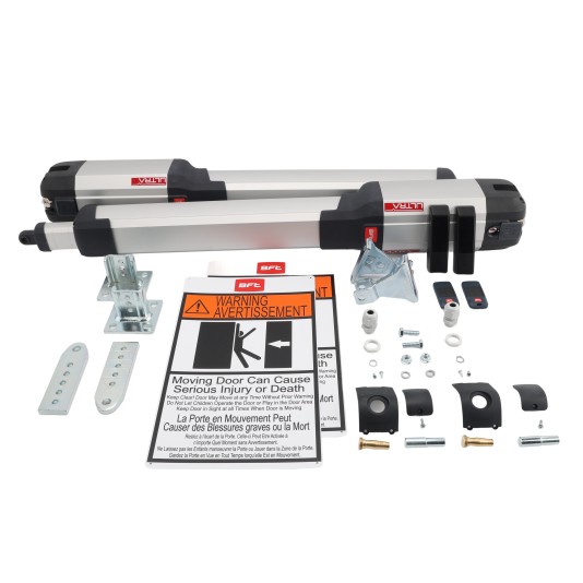  BFT Kustos Ultra BT A40 Dual Kit (Includes 2 Openers, FL130B Photocell, 2 MITTOs, & 35' Cable) - R935317 00005