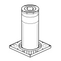 BFT Pillar B Series Hydraulic Bollard 275/600.6c LI SD 316 - P970092-00304