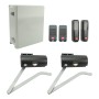 BFT Igea BT UL Dual Kit LE Electromechanical Double Swing Gate Opener Kit With Battery Backup - KIGEA-UL-D-LE