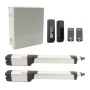 BFT Kustos BT L Dual Swing Gate Opener Kit, Battery Back-Up (Large Enclosure) - KLEBR93531705