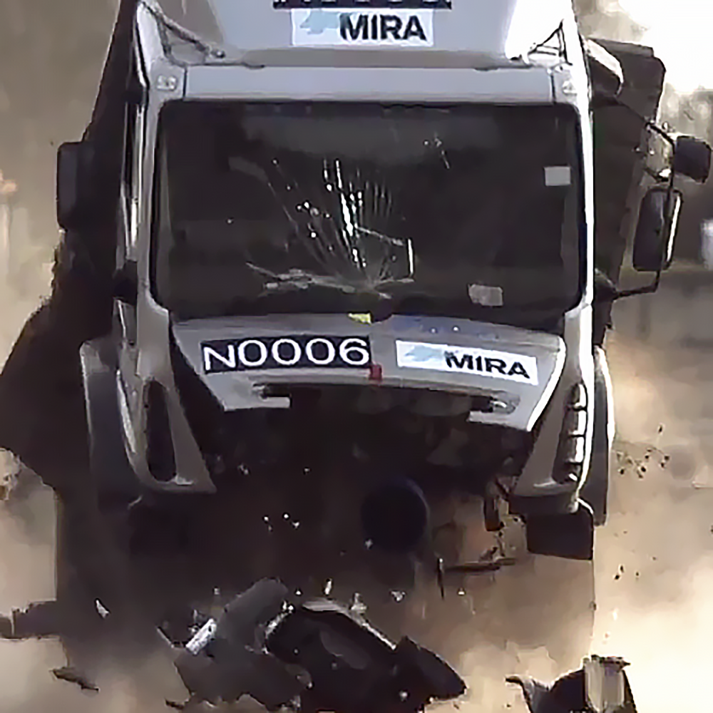 Hostile Vehicle Mitigation Bollard Crash Test